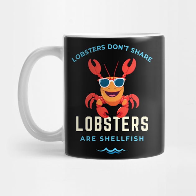 Lobsters Are Shellfish by Kenny The Bartender's Tee Emporium